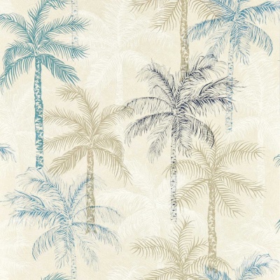 Clarke & Clarke Palmyra Wallpaper in Denim